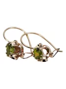 Ohrringe Vintage Stil Gelber Peridot Originales Vintage-Roségold aus 14 Karat vec035r