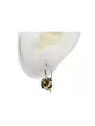 Ohrringe Vintage Stil Gelber Peridot Originales Vintage-Roségold aus 14 Karat vec035r