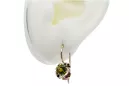 Ohrringe Vintage Stil Gelber Peridot Originales Vintage-Roségold aus 14 Karat vec035r