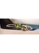 Vintage style Earrings Yellow Peridot Original Vintage 14K Rose Gold vec056r