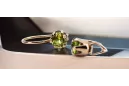 Gelber Peridot Originales Vintage-Roségold aus 14 Karat Ohrringe Vintage vec056r