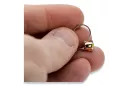 Vintage style Earrings Yellow Peridot Original Vintage 14K Rose Gold vec056r