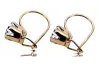 Original Vintage 14K Rose Gold Zircon Earrings Vintage vec056r