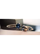 Sapphire Original Vintage 14K Rose Gold Earrings Vintage craft vec056r