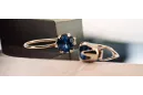 Sapphire Original Vintage 14K Rose Gold Earrings Vintage craft vec056r