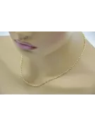 Italian yellow 14k 585 gold Rope Singapore chain cc074y