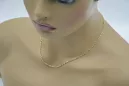 الاصفر الايطالي 14k 585 الذهب الحبل السلسلة سنغافورة cc074y