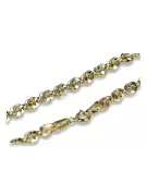 Italian yellow 14k 585 gold Rope Singapore chain cc074y