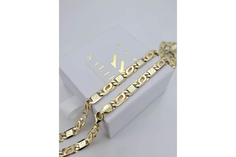 Yellow rose gold bracelet ★ russiangold.com ★ Gold 585 333 Low price