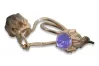 Vintage rose pink 14k 585 gold earrings vec084 alexandrite ruby emerald sapphire ...