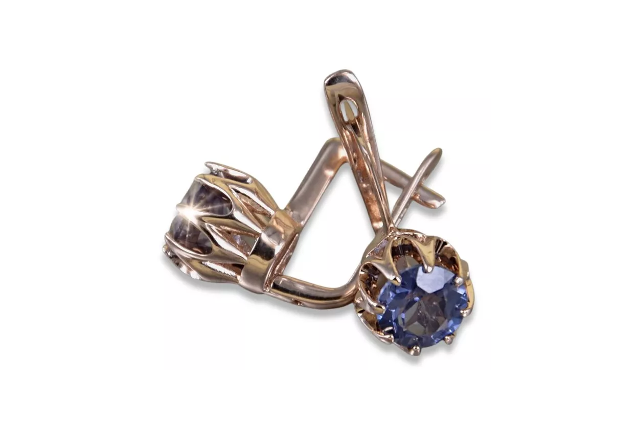 Russische Sowjetische Rose Pink 14k 585 Gold Ohrringe vec168 Alexandrit Rubin Smaragd Saphir ... Russische Sowjetische Rose Pink 14k 585 Gold Ohrringe vec168 Alexandrit Rubin Smaragd Saphir ...