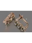 Руски съветски розово розово 14k 585 златни обеци vec193 александрит рубин изумруден сапфир ...
