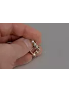 Руски съветски розово розово 14k 585 златни обеци vec193 александрит рубин изумруден сапфир ...