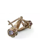 الأقراط الفاخرة من 14 كارت 585 الذهب الوردي ve195 alexandrite الروبين الزمرد الزعفران ...