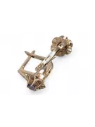 Ruso soviético rosa rosa 14k 585 pendientes de oro vec195 alejandrita rubí esmeralda zafiro ...