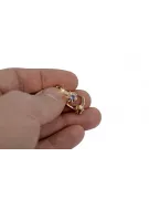 Ruso soviético rosa rosa 14k 585 pendientes de oro vec195 alejandrita rubí esmeralda zafiro ...