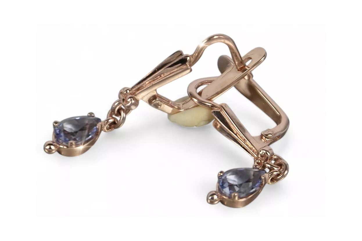 Ruso soviético rosa rosa 14k 585 pendientes de oro vec198 alejandrita rubí esmeralda zafiro ... Ruso soviético rosa rosa 14k 585 pendientes de oro vec198 alejandrita rubí esmeralda zafiro ...