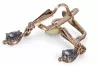 Vintage rose pink 14k 585 gold earrings vec198 alexandrite ruby emerald sapphire ...