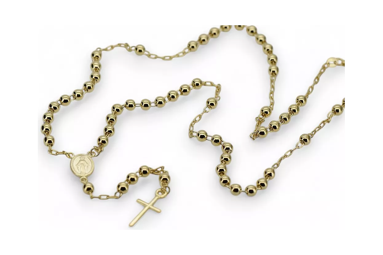 Yellow rose gold rosary chain ★ russiangold.com ★ Gold 585 333 Low price Yellow rose gold rosary chain ★ russiangold.com ★ Gold 585 333 Low price
