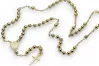 Yellow 14k 585 gold Lady Man rosary chain rcc016y