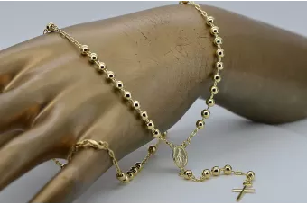 Yellow rose gold rosary chain ★ russiangold.com ★ Gold 585 333 Low price