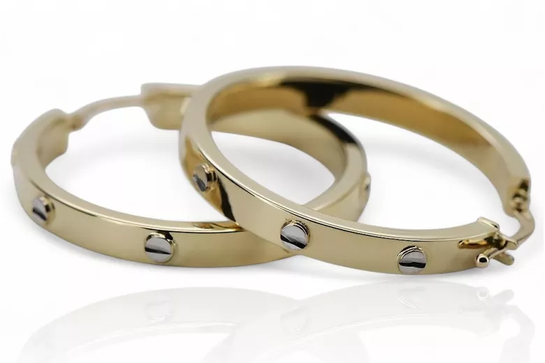Gold earrings ★ zlotychlopak.pl ★ Gold sample 585 333 Low price!