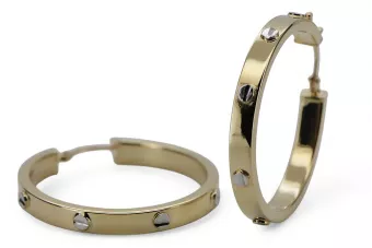 Χρυσά σκουλαρίκια ★ https://zlotychlopak.pl/el/ ★ Χρυσό δείγμα 585 333 Χαμηλή τιμή!