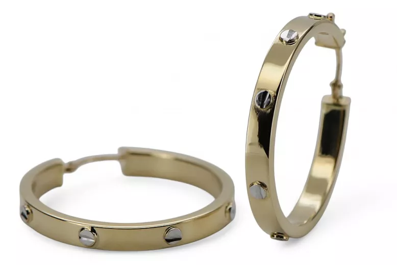 Gold earrings ★ zlotychlopak.pl ★ Gold sample 585 333 Low price!
