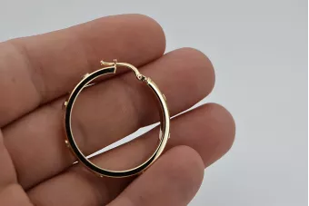 Χρυσά σκουλαρίκια ★ https://zlotychlopak.pl/el/ ★ Χρυσό δείγμα 585 333 Χαμηλή τιμή!