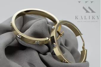 Pendientes de oro ★ https://zlotychlopak.pl/es/ ★ Muestra de oro 585 333 Precio bajo!