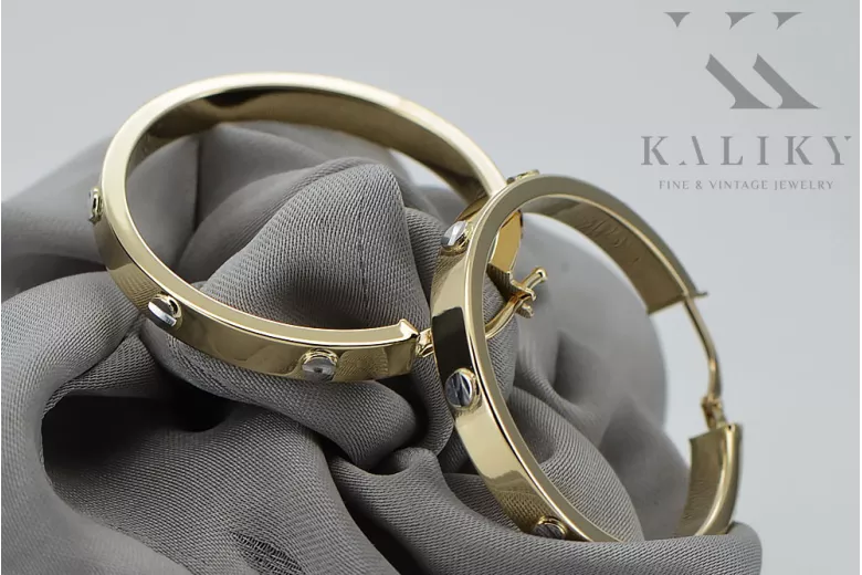 Gold earrings ★ zlotychlopak.pl ★ Gold sample 585 333 Low price!