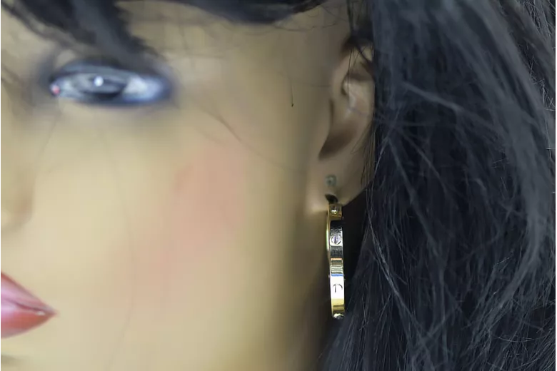 Gold earrings ★ zlotychlopak.pl ★ Gold sample 585 333 Low price!