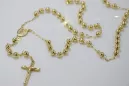 Italienisch gelb 14k gold 585 Rosenkranz rcc009y