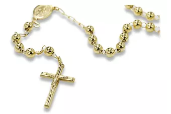 Італійська жовта 14k gold 585 rosary мережа rcc009y
