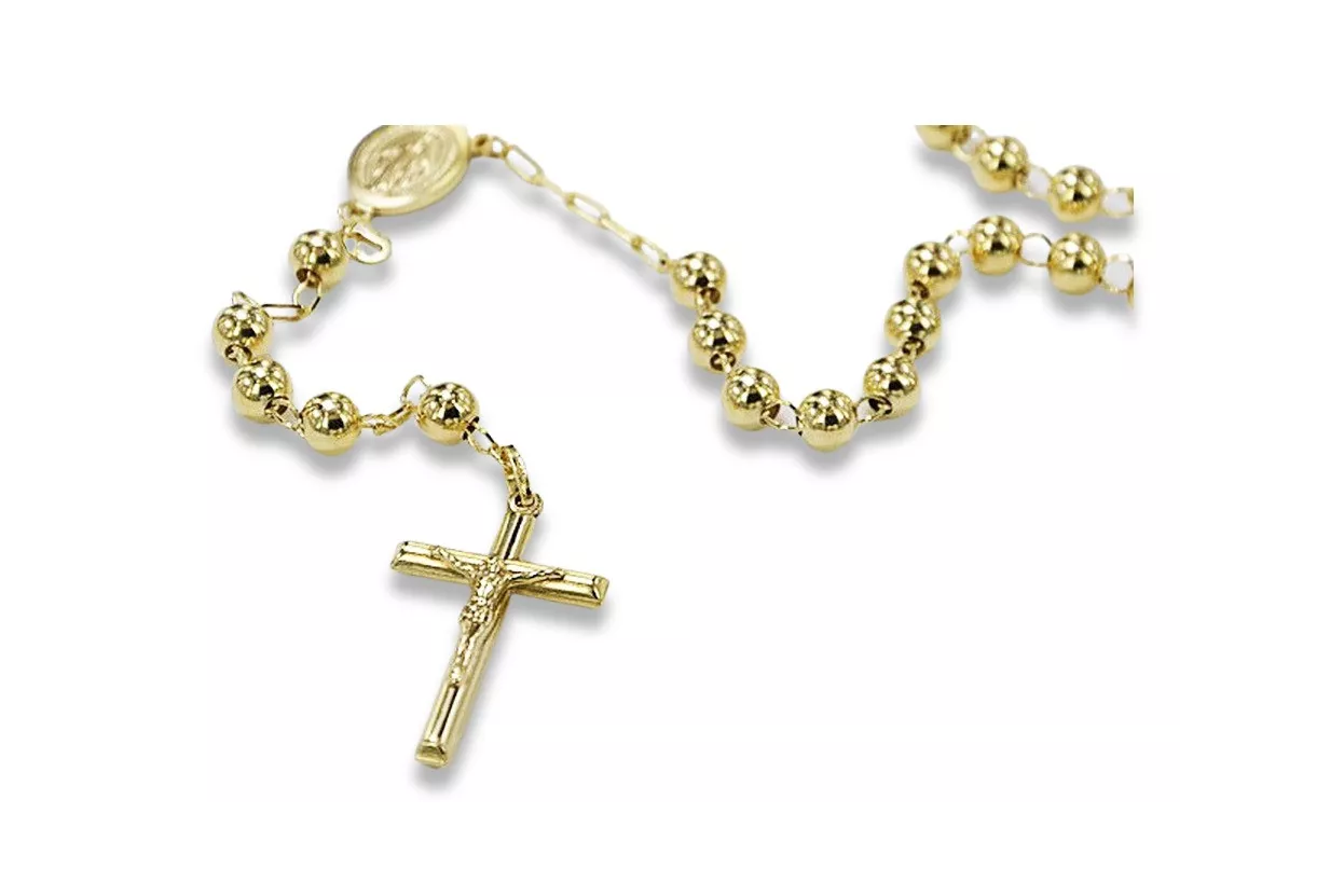 Italian yellow 14k gold 585 rosary chain rcc009y Italian yellow 14k gold 585 rosary chain rcc009y