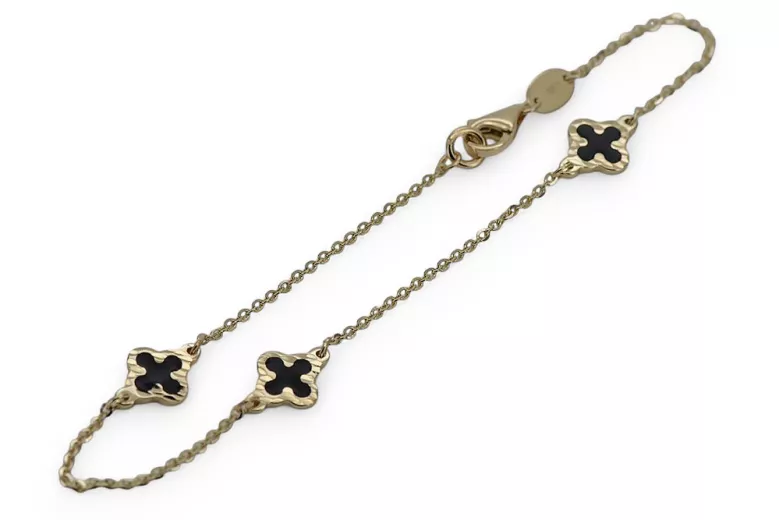 Yellow rose gold bracelet ★ russiangold.com ★ Gold 585 333 Low price