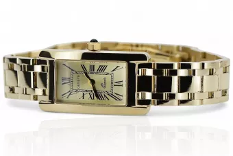 Gelb 14k 585 Gold Lady Armbanduhr Geneve lw106ydg&lbw011y68g