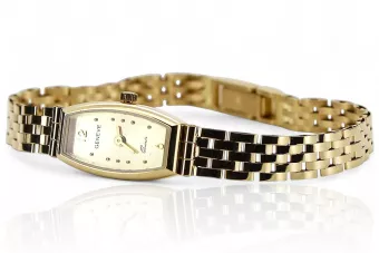 Yellow 14k 585 gold beautiful lady Geneve watch lw107y