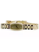 Prześliczny 14K 585 złoty damski zegarek Geneve lw119y
