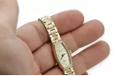 Prześliczny 14K 585 złoty damski zegarek Geneve lw119y