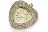 Yellow 14k gold Lady watch pendant Geneve lw121y