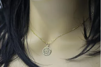 Χρυσό μενταγιόν ★ https://zlotychlopak.pl/el/ ★ Χρυσό δείγμα 585 333 χαμηλή τιμή