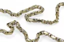 Italienisches Gelb 14 Karat 585 Gold Neue moderne Kette cc101yw