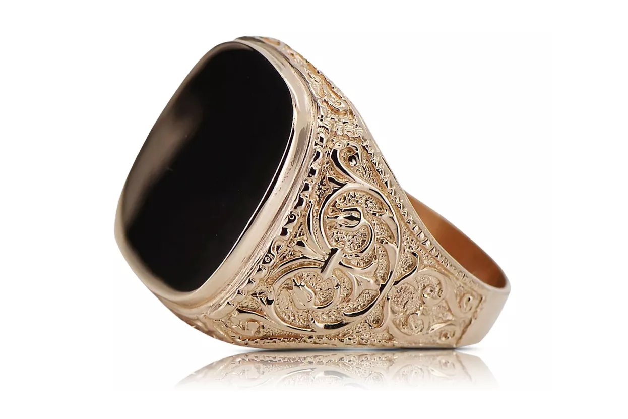 Ruso rosa de oro soviético joyería hombre anillo letrero Ruso rosa de oro soviético joyería hombre anillo letrero