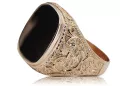 Ruso rosa de oro soviético joyería hombre anillo letrero
