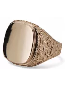 Ruso rosa de oro soviético joyería hombre anillo letrero