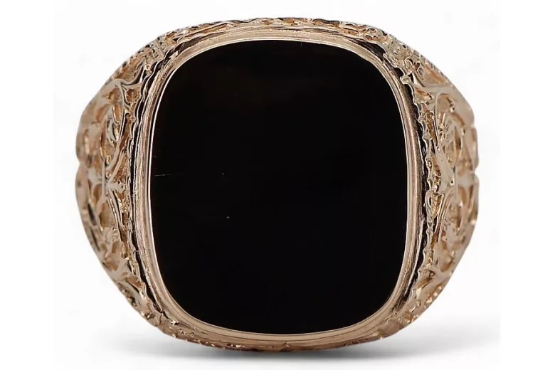 Ruso rosa de oro soviético joyería hombre anillo letrero