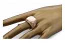 Ruso rosa de oro soviético joyería hombre anillo letrero