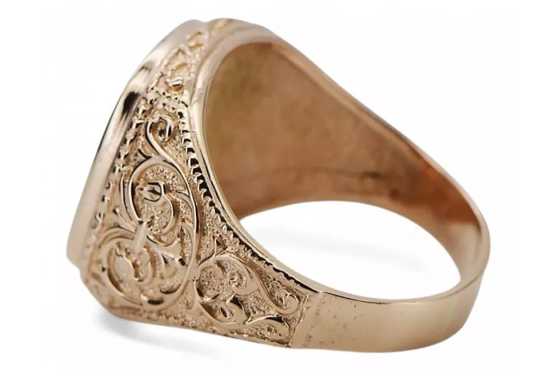 Ruso rosa de oro soviético joyería hombre anillo letrero