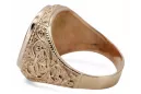 Ruso rosa de oro soviético joyería hombre anillo letrero